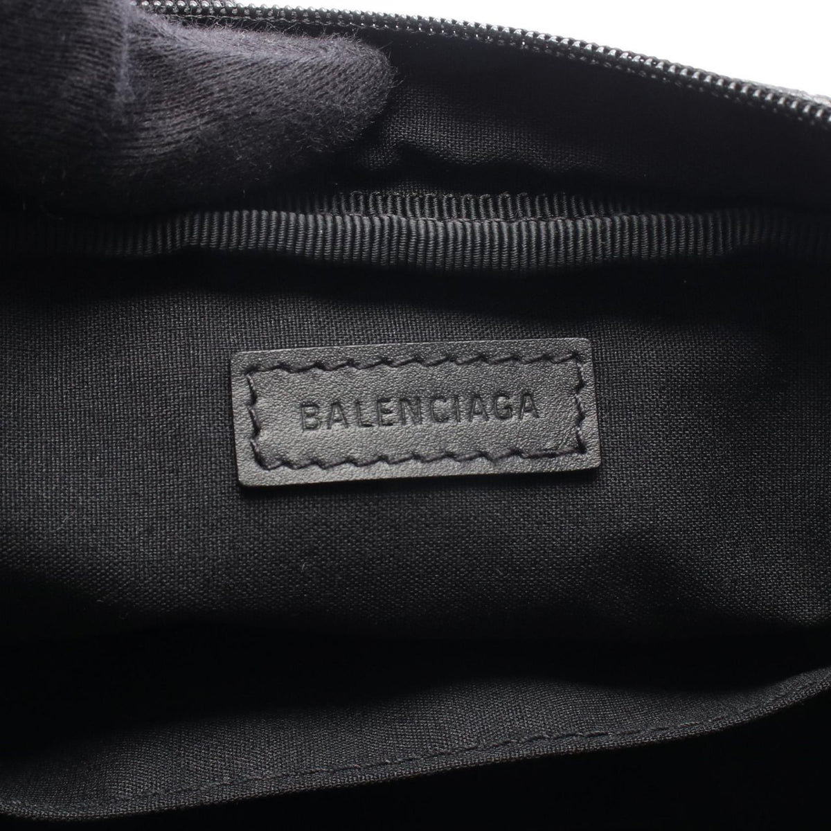 Balenciaga Shoulder Bag Explorer Black White Leather — view 4