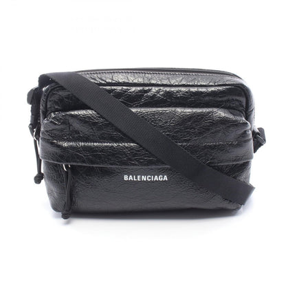 Balenciaga Shoulder Bag Explorer Black White Leather