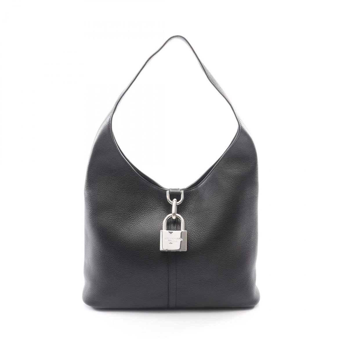 Balenciaga Shoulder Bag Locker North South Hobo Black Leather