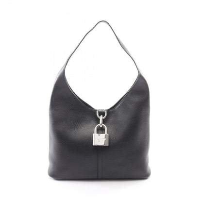 Balenciaga Shoulder Bag Locker North South Hobo Black Leather