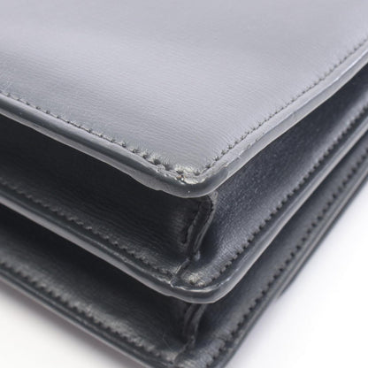 Saint Laurent Paris Shoulder Bag Sunset Dark Gray Leather — view 8