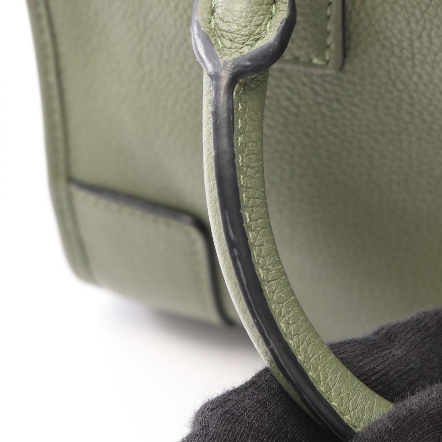 Loewe Amazona 23 2-Way Green Leather Handbag — view 5