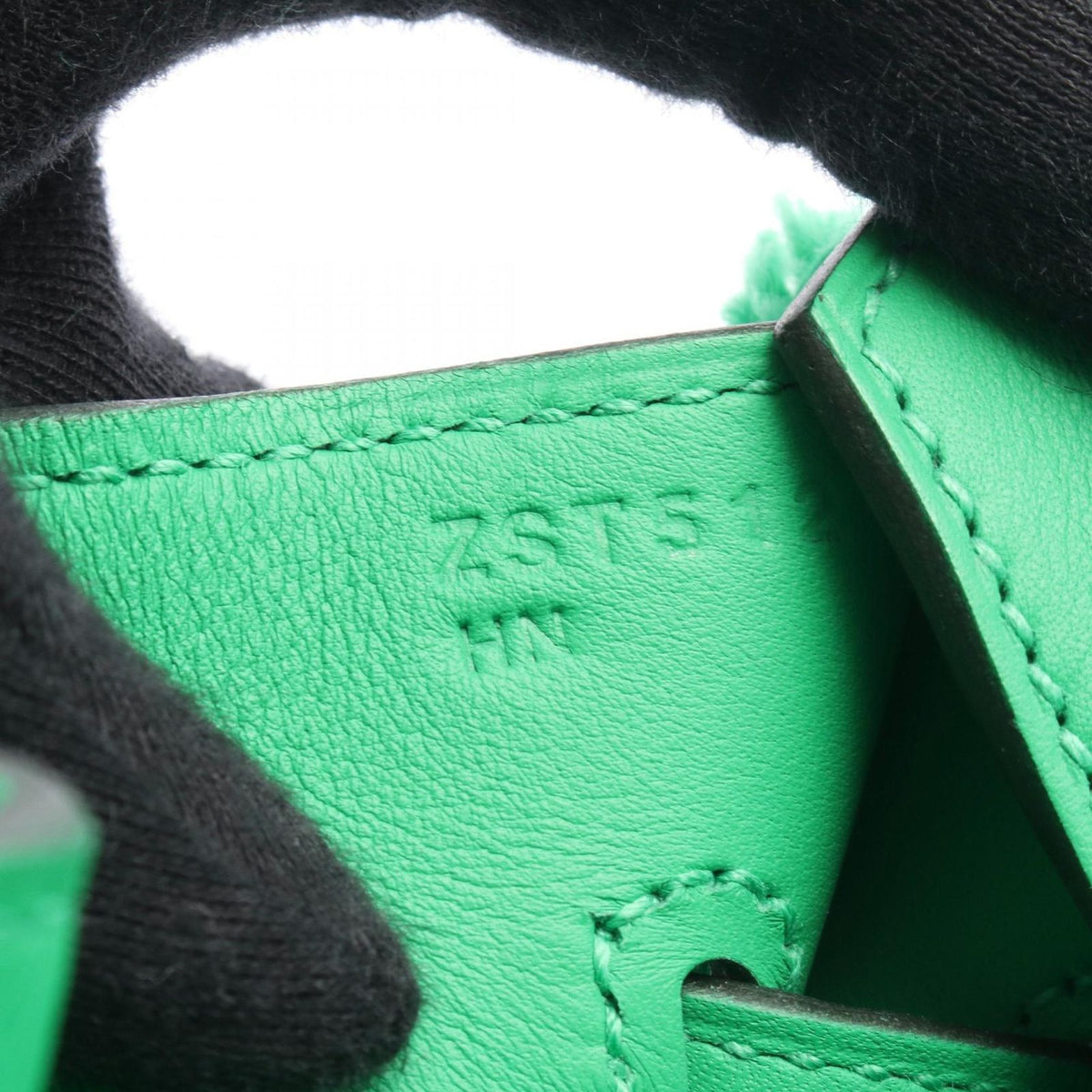 Hermes Birkin 35 Frey Mint Ecru Canvas Leather Handbag — view 5