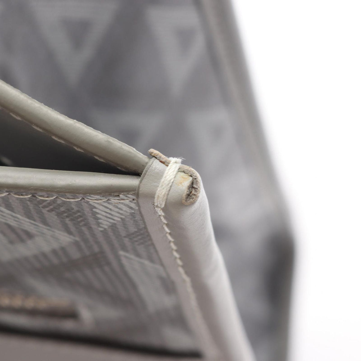 Dior Tote Bag Safari CD Diamond Gray Leather — view 5