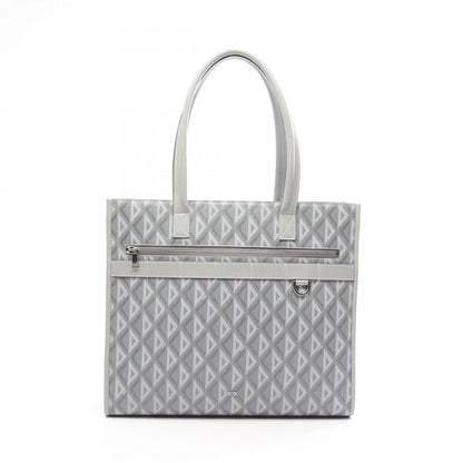 Dior Tote Bag Safari CD Diamond Gray Leather