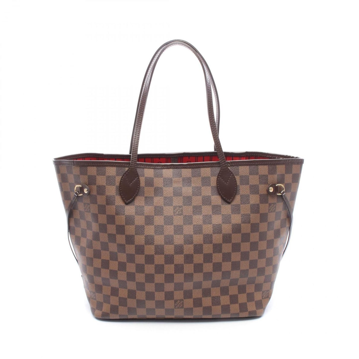 Louis Vuitton Tote Bag Neverfull MM Damier Ebene Canvas Leather