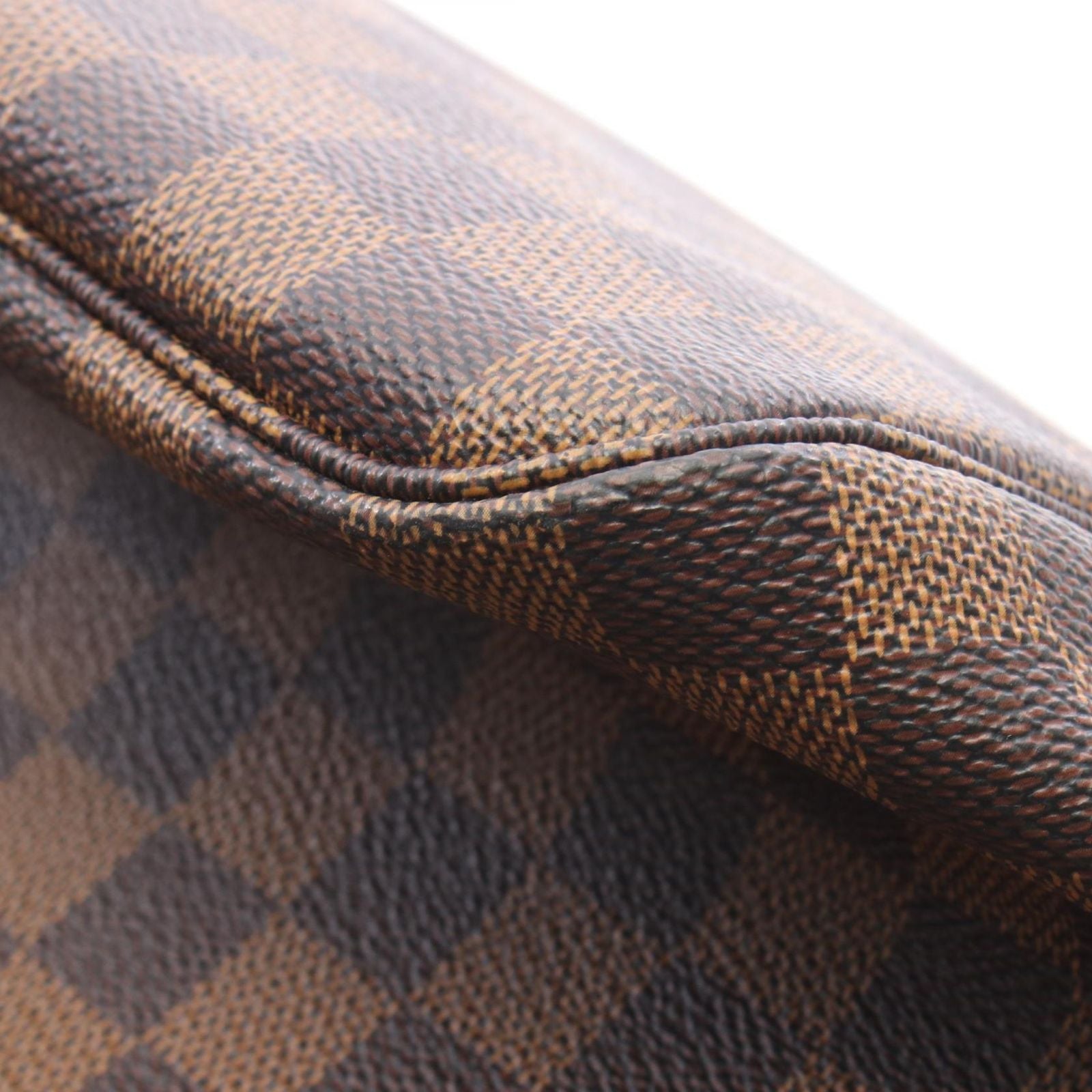Louis Vuitton Tote Bag Neverfull MM Damier Ebene Canvas Leather — view 6