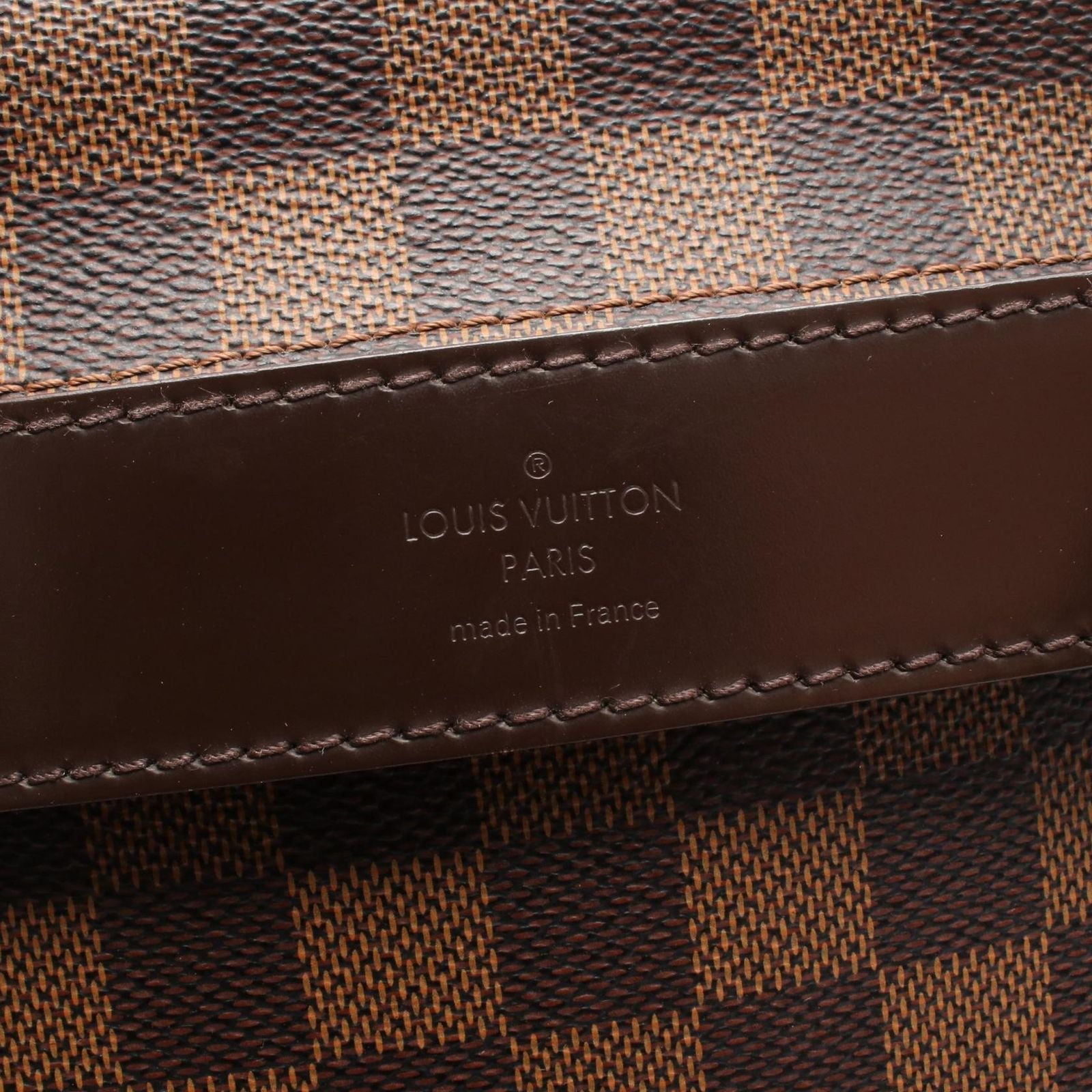 Louis Vuitton Shoulder Bag Shelton MM Damier Ebene Canvas Leather — view 4