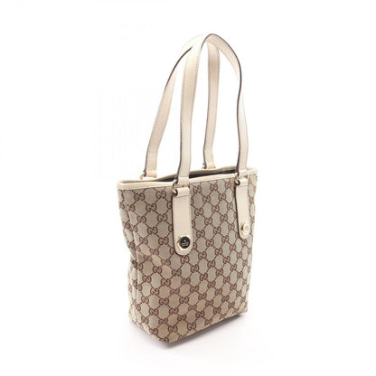 Gucci Tote Bag GG Canvas Beige Brown White — view 2