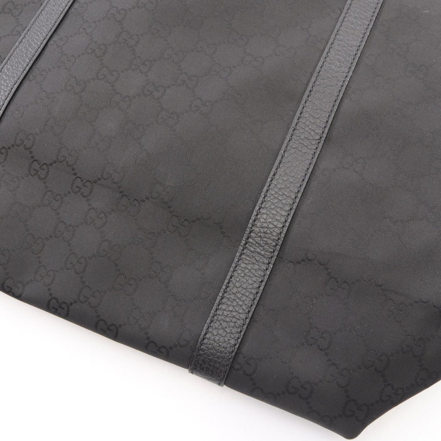 Gucci Tote Bag GG Pattern Interlocking Black Leather 2-Way — view 6