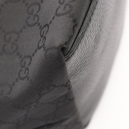 Gucci Tote Bag GG Pattern Interlocking Black Leather 2-Way — view 5