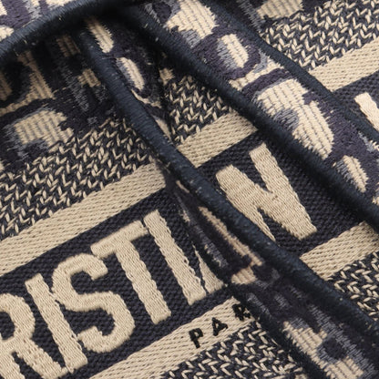 Dior Handbag Saddle Bag 2-Way Navy Ivory Canvas Oblique — view 7