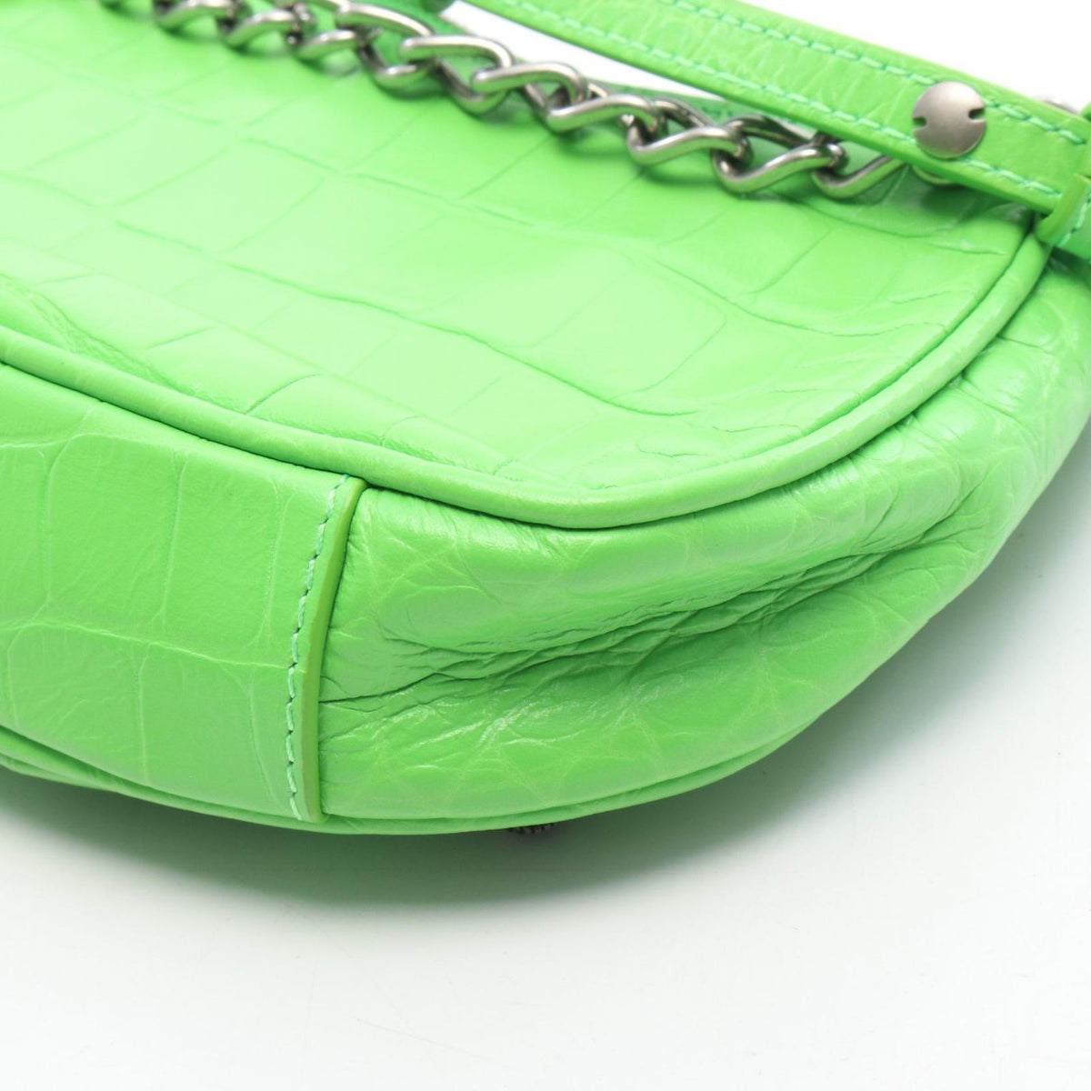 Balenciaga le Cagole Mini BB le Mini Light Green Leather Handbag — view 5