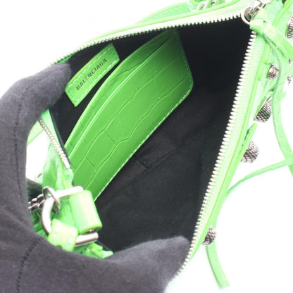 Balenciaga le Cagole Mini BB le Mini Light Green Leather Handbag — view 3