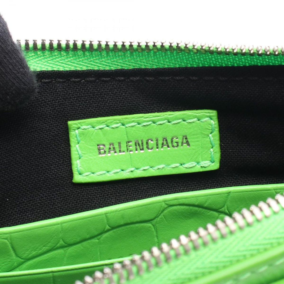 Balenciaga le Cagole Mini BB le Mini Light Green Leather Handbag — view 4