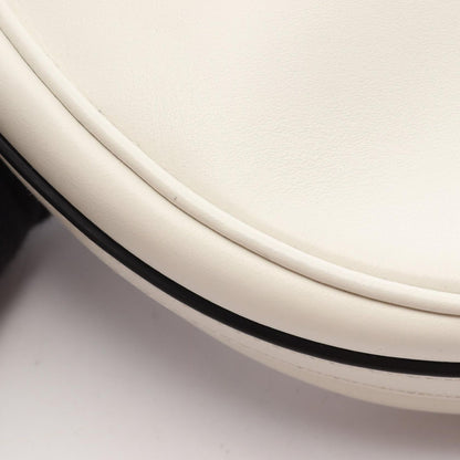 Prada Soft Calfskin Ake White Leather Ake Small Handbag — view 6