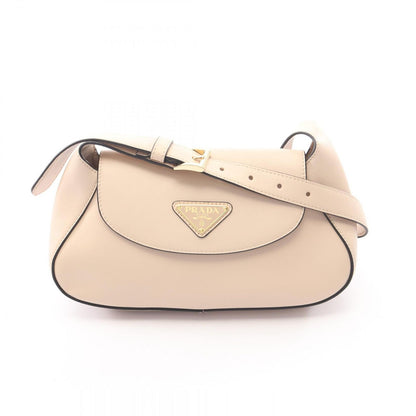 Prada Shoulder Bag Small Beige Leather