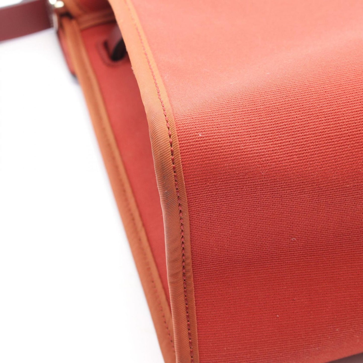 Hermes Herbag Zip PM 2-Way Rouge Ducese Ash Canvas Leather Zip PM Handbag — view 7