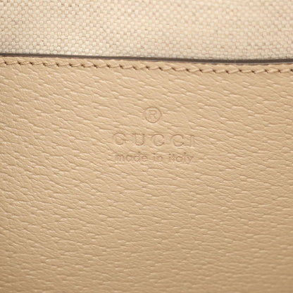 Gucci Shoulder Bag Ophidia GG Supreme Ivory Beige Green Canvas Leather — view 4