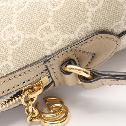 Gucci Shoulder Bag Ophidia GG Supreme Ivory Beige Green Canvas Leather — view 8