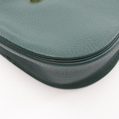 Dior Shoulder Bag CD Logo Green Leather CD — view 8