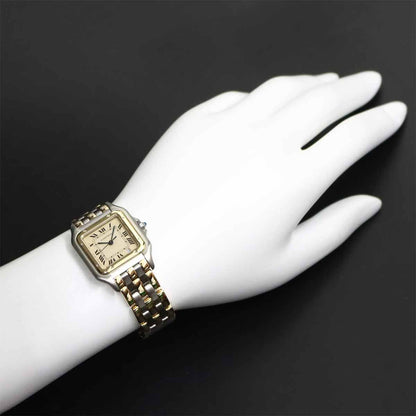 Cartier Panthere MM 3 Row Date Boys Watch Yellow Gold Quartz — view 3
