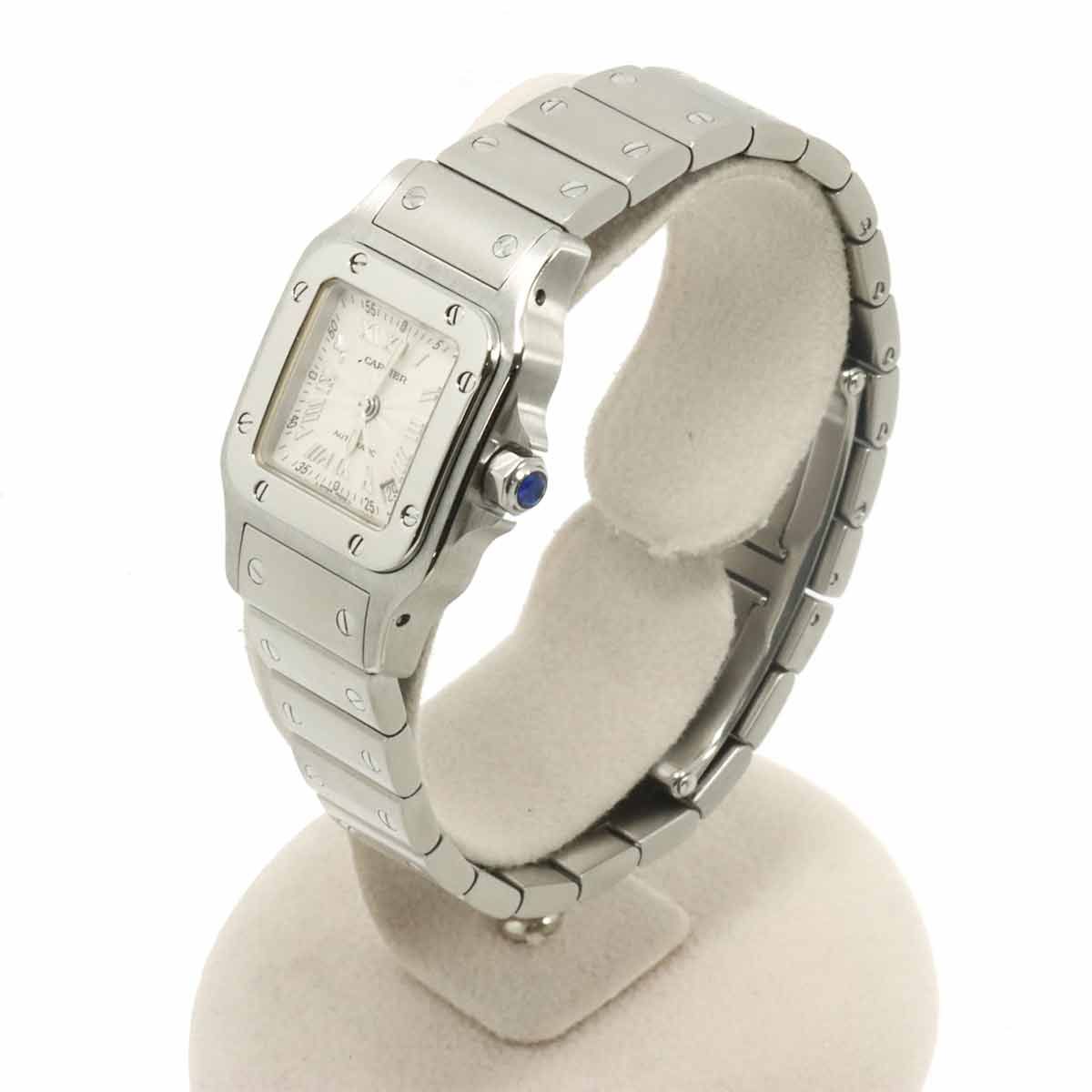 Cartier Santos Galbee SM Watch Date Silver Automatic — view 3