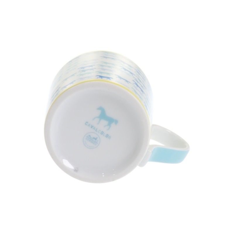 Hermes Kaval Color Mug Cup Tableware Porcelain Blue Horse Hose Celebration — view 6