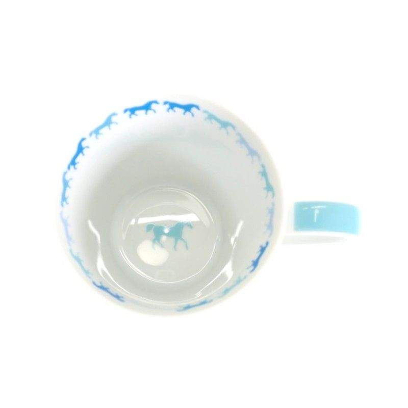 Hermes Kaval Color Mug Cup Tableware Porcelain Blue Horse Hose Celebration — view 8