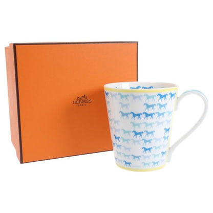 Hermes Kaval Color Mug Cup Tableware Porcelain Blue Horse Hose Celebration