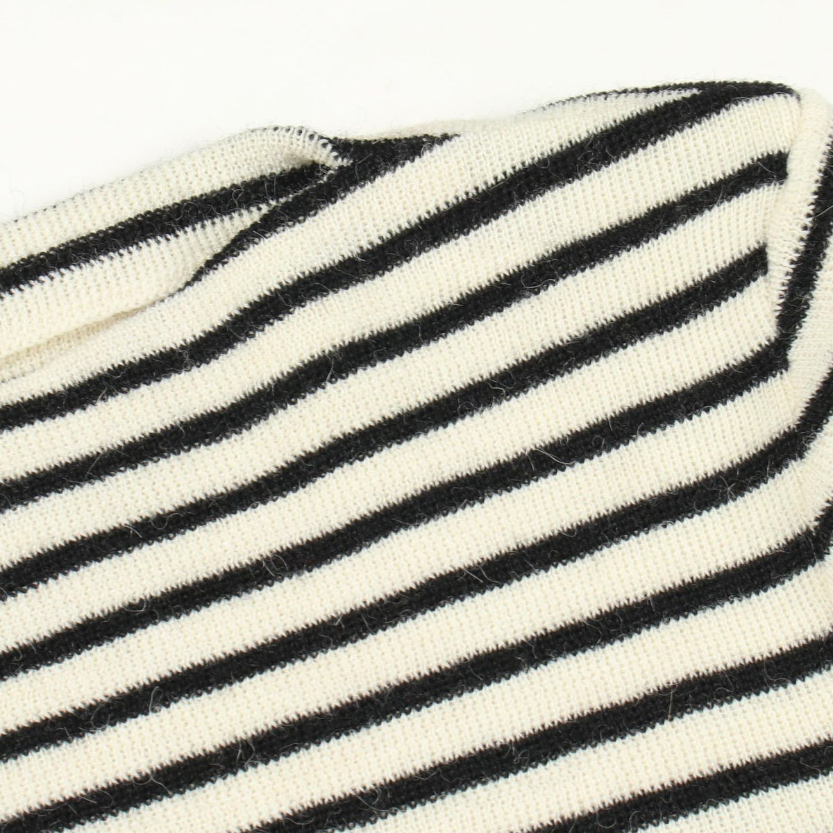 Saint Laurent Paris Knit Border Wool Sweater — view 6