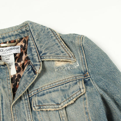 Dolce & Gabbana Denim Jacket Distressed Cotton — view 4