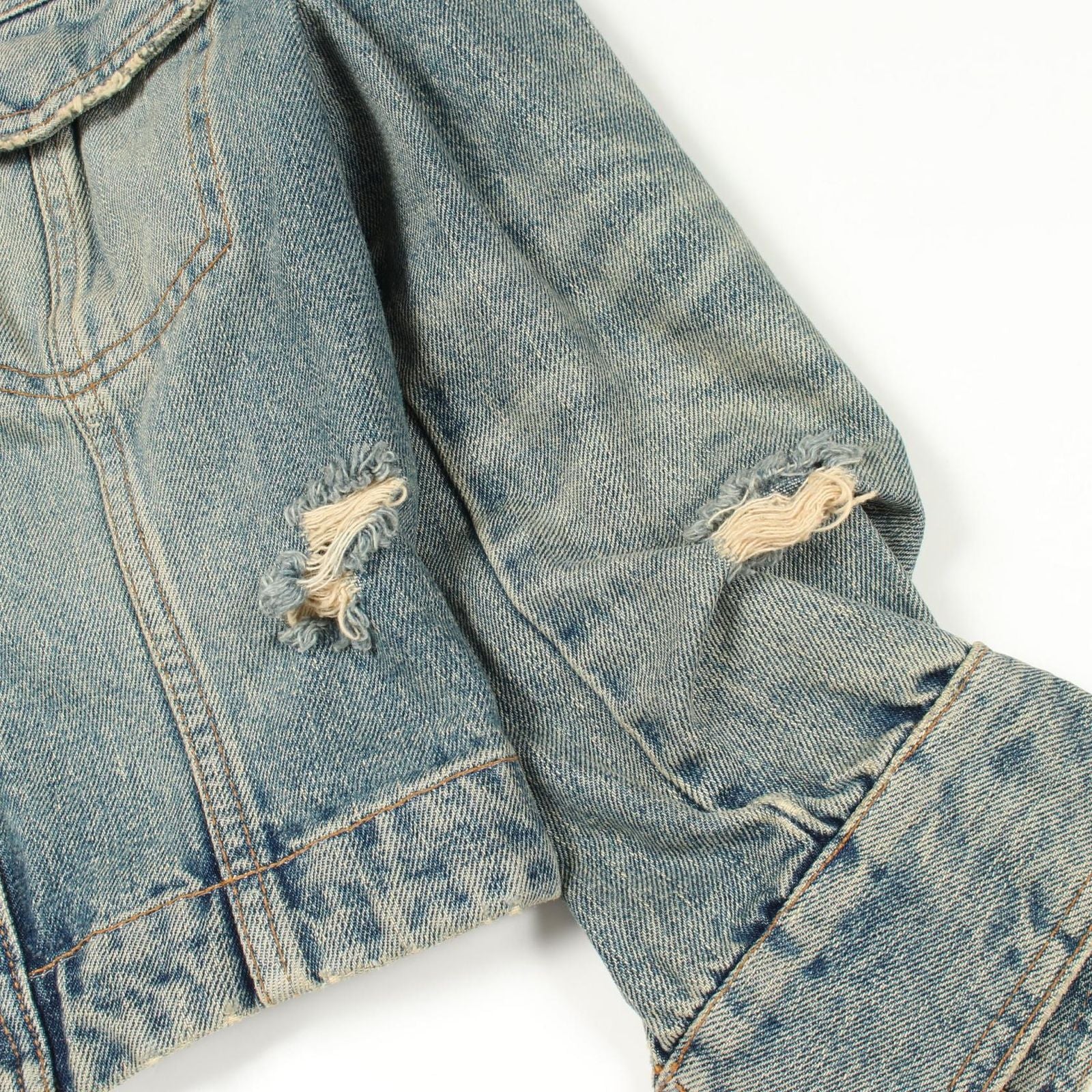 Dolce & Gabbana Denim Jacket Distressed Cotton — view 5