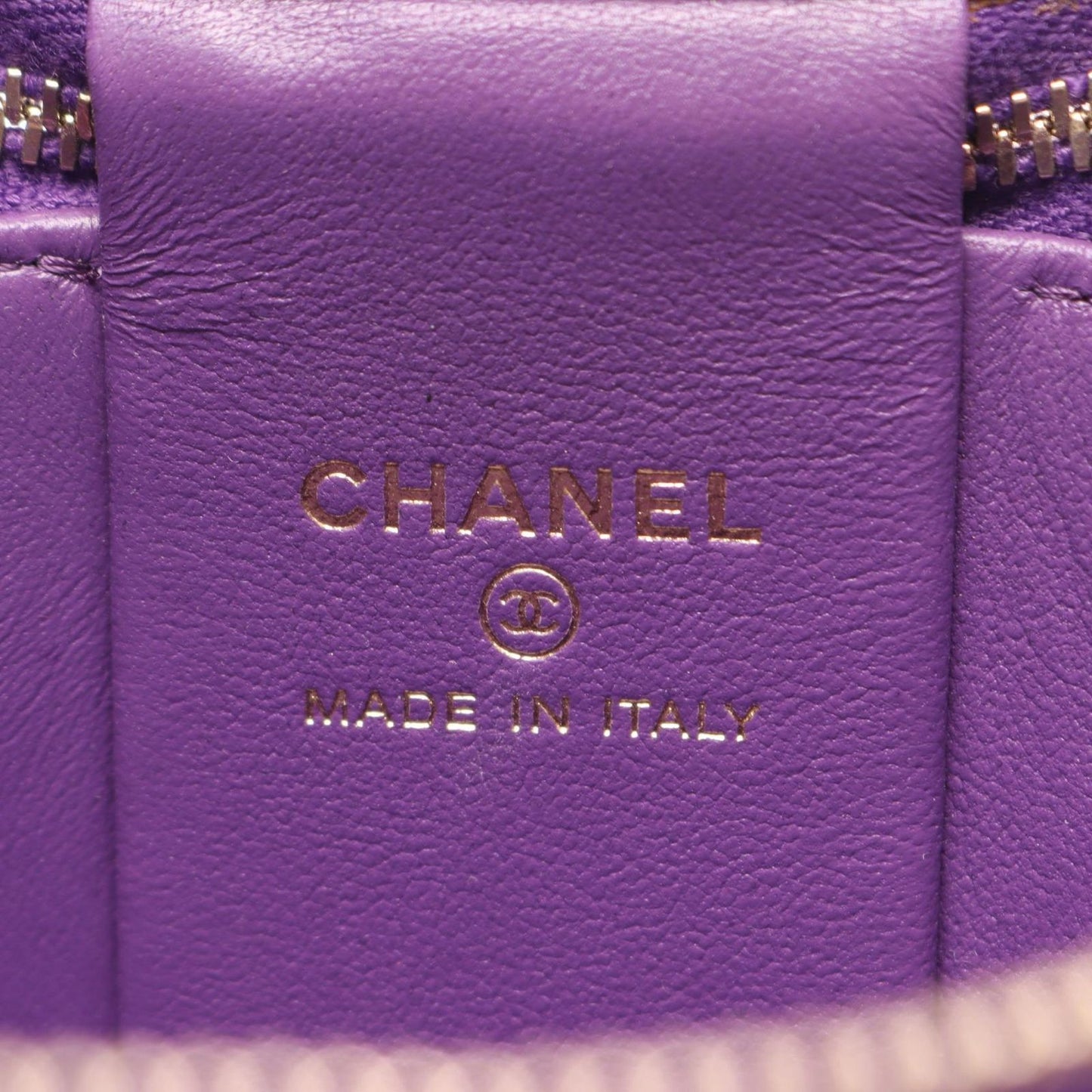 Chanel Shoulder Bag Quilted Small Vanity 2-Way Purple Lambskin Chain — view 4