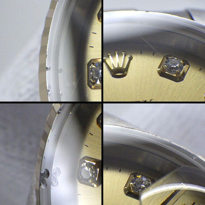 Rolex Datejust T Number 10 Points Diamond Index Sunray Champagne Color Dial — view 6
