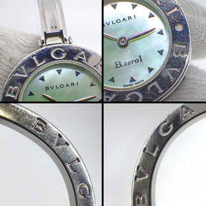 Bvlgari B.zero1 Watch Bangle Green Mother of Pearl Dial SS Quartz Analog — view 6