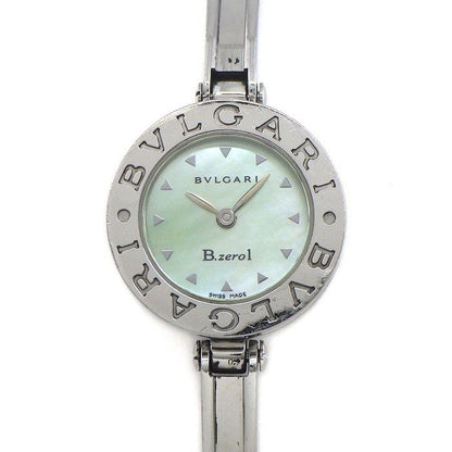 Bvlgari B.zero1 Watch Bangle Green Mother of Pearl Dial SS Quartz Analog