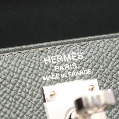 Hermes Kelly 25 Vert Mangrove Sellier 2-Way Handbag — view 4
