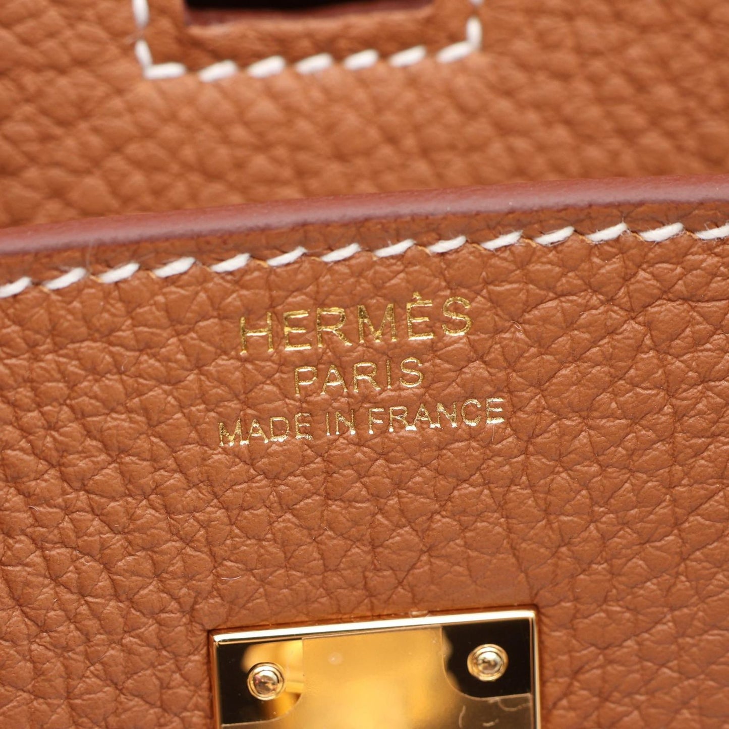 Hermes Birkin 25 Gold Handbag — view 4