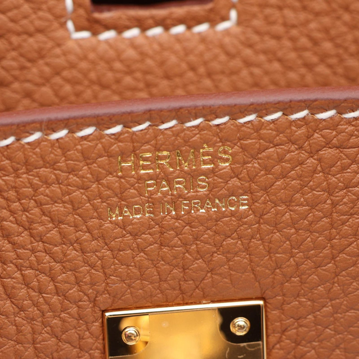 Hermes Birkin 25 Gold Handbag — view 4
