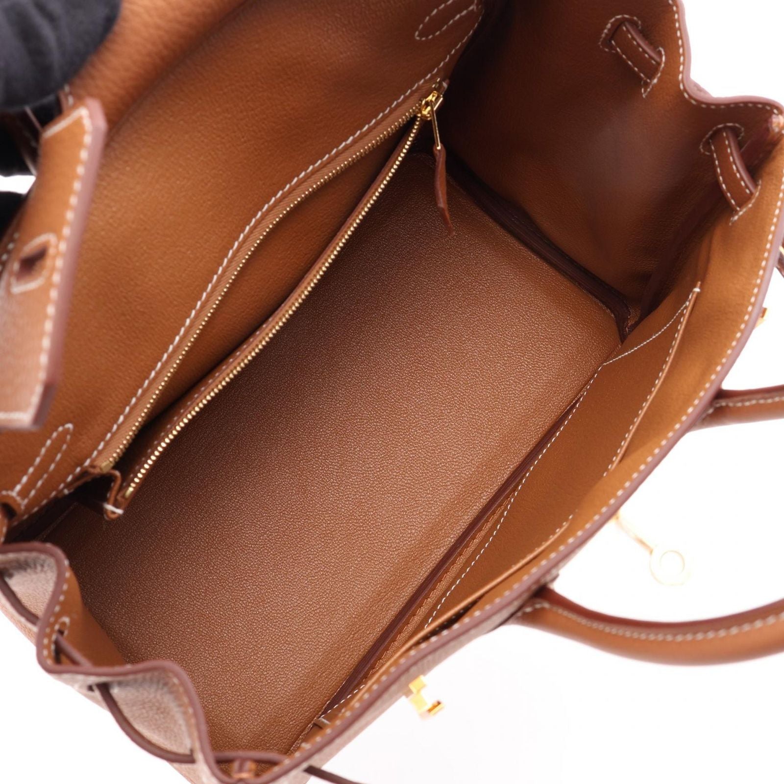 Hermes Birkin 25 Gold Handbag — view 3