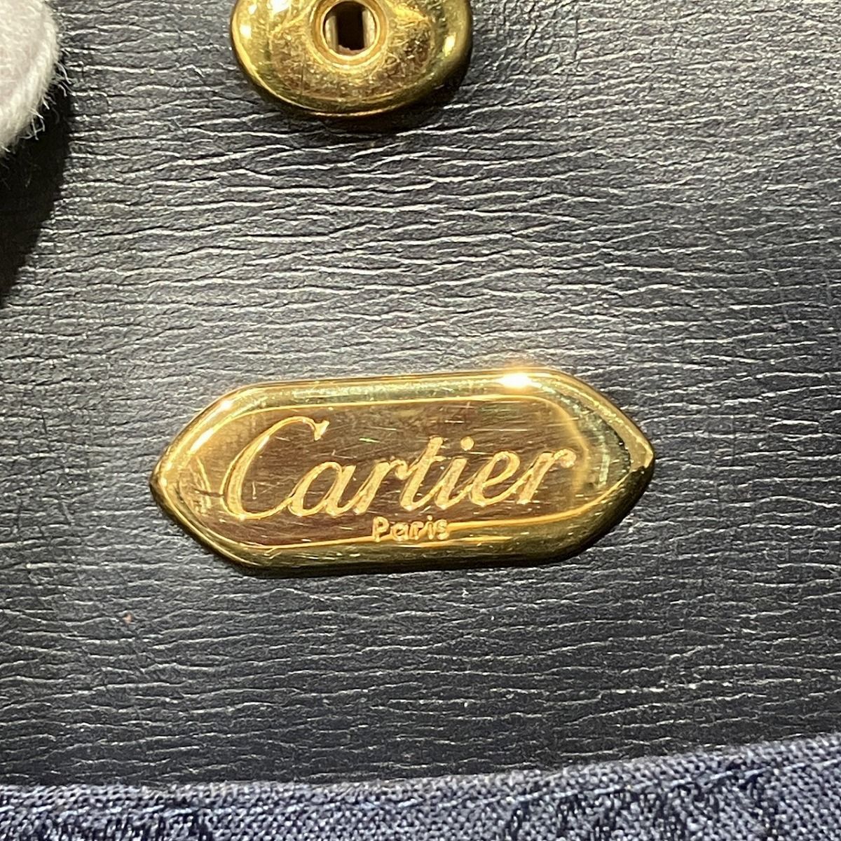 Cartier Saffiano Line Shoulder Bag Leather — view 4