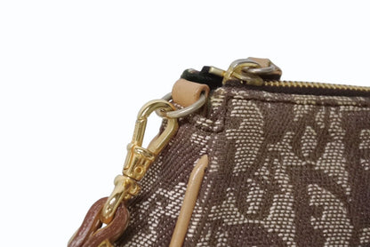 Dior Trotter Saddle Bag Pouch Brown — view 5