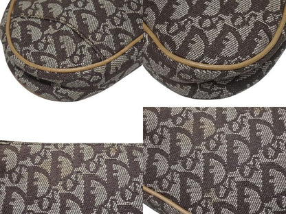 Dior Trotter Saddle Bag Pouch Brown — view 8