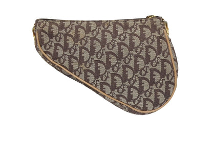 Dior Trotter Saddle Bag Pouch Brown — view 3