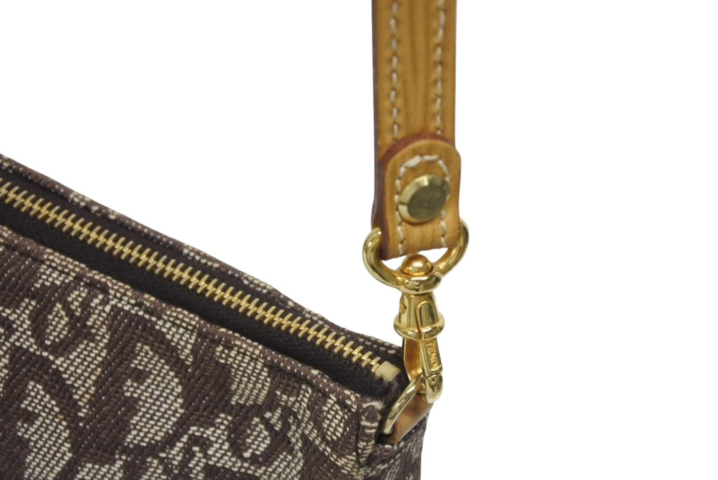 Dior Trotter Saddle Bag Pouch Brown — view 6