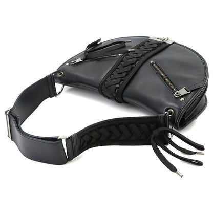 Dior a Dos Shoulder Bag Leather Black Corset Admit — view 5