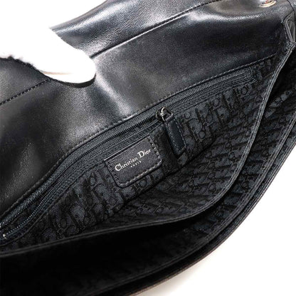 Dior a Dos Shoulder Bag Leather Black Corset Admit — view 8