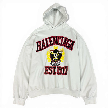 Balenciaga Demna Era Distressed Cotton Hood Hoodie — view 2