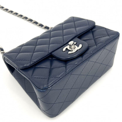 Chanel Shoulder Bag Mini Quilted Turnlock Single Chain Flap Crossbody CC Logo — view 3